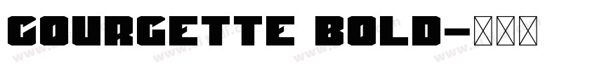 Courgette Bold字体转换